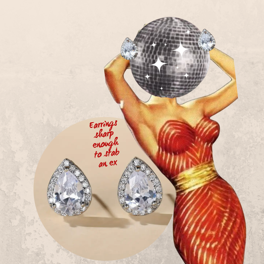 Sterling Silver Pear Drop Earrings
