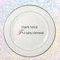 Enjoy your F Dinner - Dinner Plate