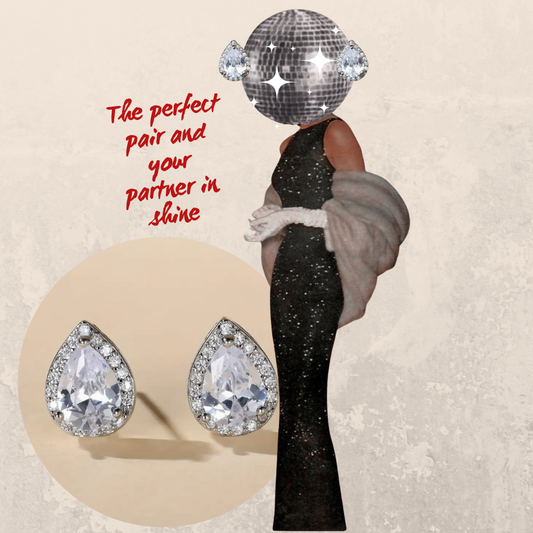 Sterling Silver Pear Drop Earrings - The Perfect Pair