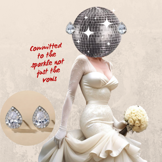 For the Bride - Pear Drop Earrings